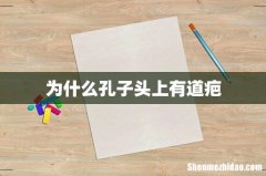 为什么孔子头上有道疤