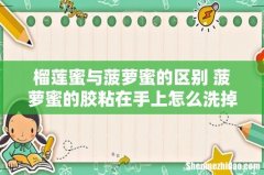 榴莲蜜与菠萝蜜的区别 菠萝蜜的胶粘在手上怎么洗掉