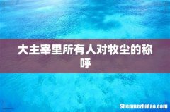 大主宰里所有人对牧尘的称呼