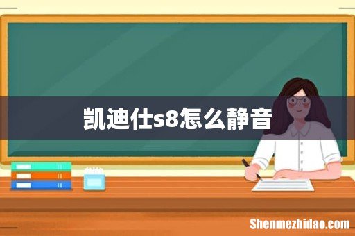 凯迪仕s8怎么静音