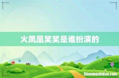 火凤凰笑笑是谁扮演的