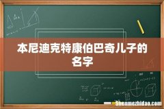 本尼迪克特康伯巴奇儿子的名字