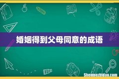 婚姻得到父母同意的成语