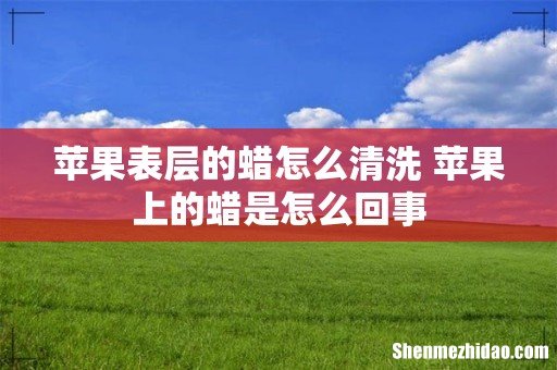 苹果表层的蜡怎么清洗 苹果上的蜡是怎么回事