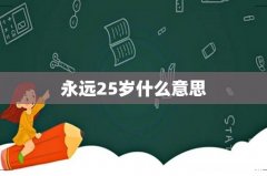 永远25岁什么意思