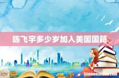 陈飞宇多少岁加入美国国籍