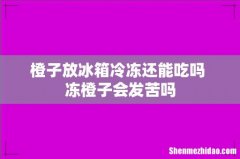橙子放冰箱冷冻还能吃吗 冻橙子会发苦吗