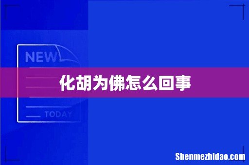 化胡为佛怎么回事