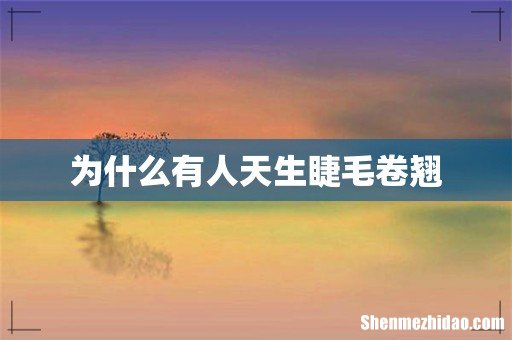 为什么有人天生睫毛卷翘