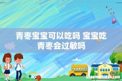 青枣宝宝可以吃吗 宝宝吃青枣会过敏吗
