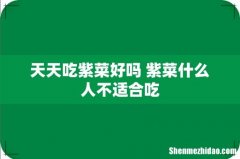 天天吃紫菜好吗 紫菜什么人不适合吃