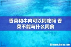香菜和牛肉可以同吃吗 香菜不能与什么同食