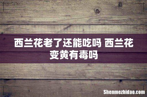 西兰花老了还能吃吗 西兰花变黄有毒吗