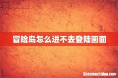 冒险岛怎么进不去登陆画面