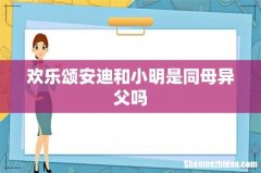 欢乐颂安迪和小明是同母异父吗