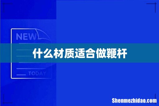 什么材质适合做鞭杆