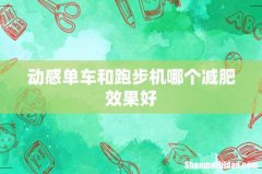 动感单车和跑步机哪个减肥效果好