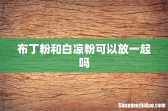 布丁粉和白凉粉可以放一起吗
