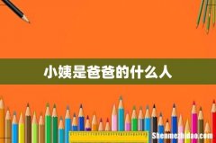 小姨是爸爸的什么人