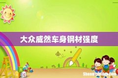大众威然车身钢材强度