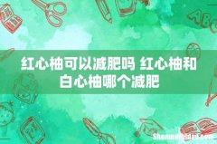 红心柚可以减肥吗 红心柚和白心柚哪个减肥