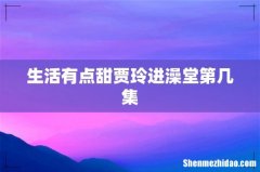生活有点甜贾玲进澡堂第几集