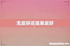 无反好还是单反好