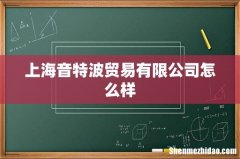 上海音特波贸易有限公司怎么样