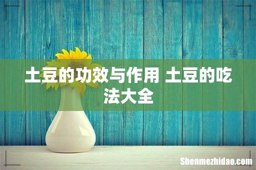 土豆的功效与作用 土豆的吃法大全