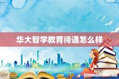 华大智学教育待遇怎么样