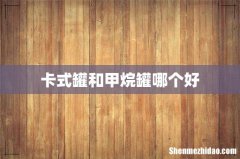 卡式罐和甲烷罐哪个好