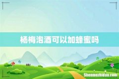 杨梅泡酒可以加蜂蜜吗