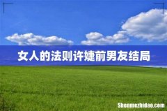 女人的法则许婕前男友结局
