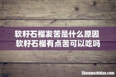 软籽石榴发苦是什么原因 软籽石榴有点苦可以吃吗