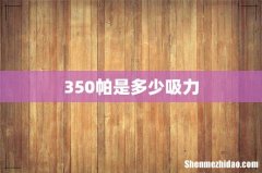 350帕是多少吸力