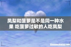 凤梨和菠萝是不是同一种水果 吃菠萝过敏的人吃凤梨会过敏吗