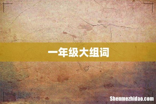 一年级大组词