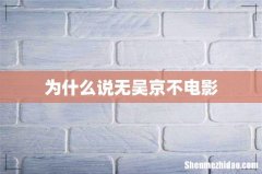 为什么说无吴京不电影