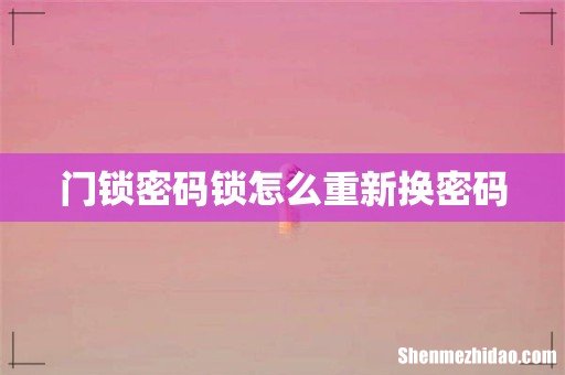 门锁密码锁怎么重新换密码