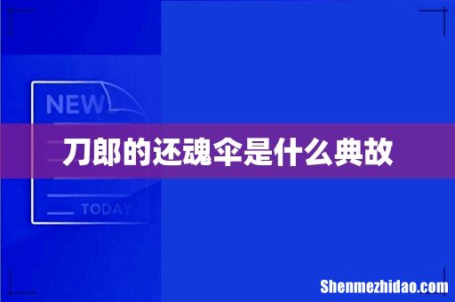刀郎的还魂伞是什么典故
