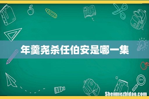 年羹尧杀任伯安是哪一集