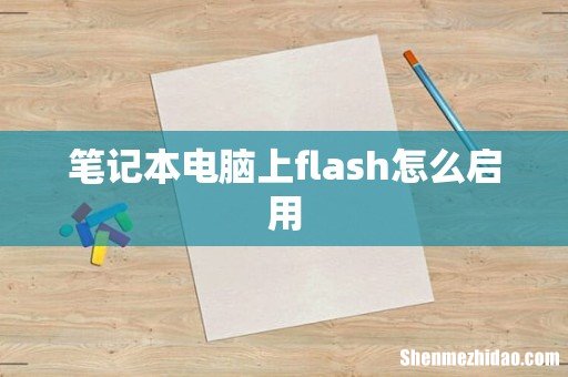 笔记本电脑上flash怎么启用