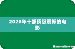 2020年十部顶级震撼的电影