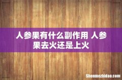 人参果有什么副作用 人参果去火还是上火