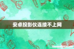安卓投影仪连接不上网