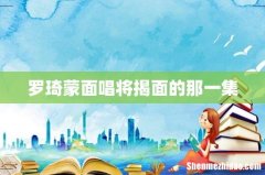 罗琦蒙面唱将揭面的那一集