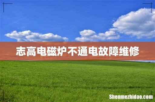 志高电磁炉不通电故障维修