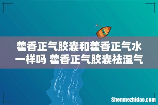藿香正气胶囊和藿香正气水一样吗 藿香正气胶囊祛湿气吗