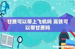 甘蔗可以带上飞机吗 高铁可以带甘蔗吗