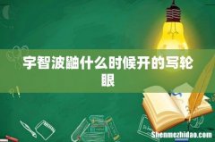 宇智波鼬什么时候开的写轮眼